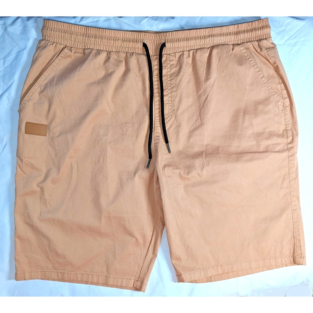 JMIERR Mens Casual Board Shorts Drawstring Summer Beach Shorts, XL, Beige Sz 40